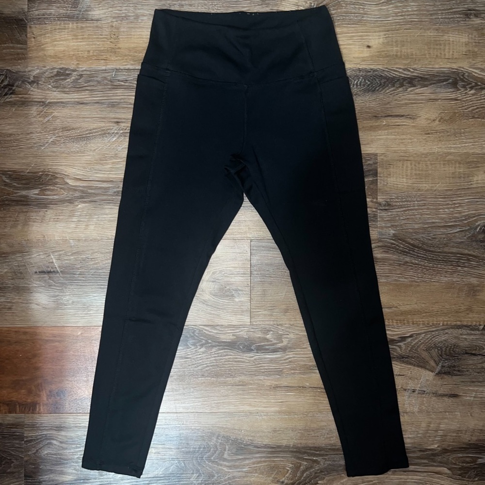 Danskin Brushed 7/8 Black Leggings, Size S